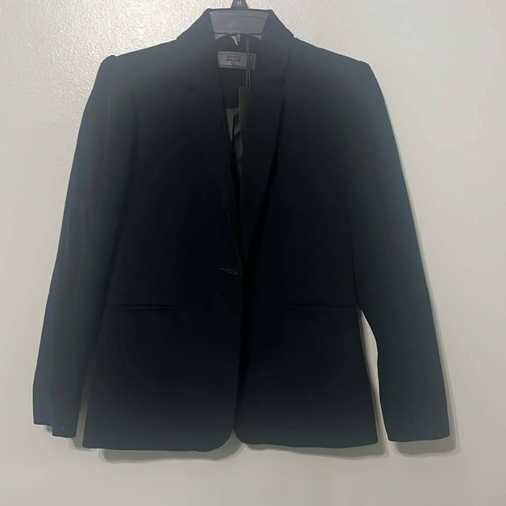 NWT S , Blank NYC dark green corduroy blazer .